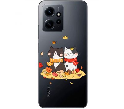 Чохол для Xiaomi Redmi Note 12 4G MixCase осінь котяча осінь