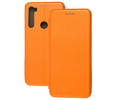 Чохол книжка Premium для Xiaomi Redmi Note 8T помаранчевий