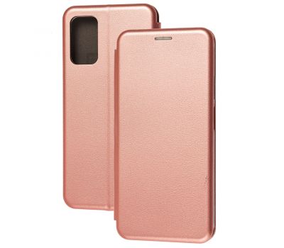 Чохол книжка Premium для Xiaomi Poco M3 / Redmi 9T рожево-золотистий