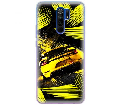 Чохол для Xiaomi Redmi 9 MixCase машини жовта машина