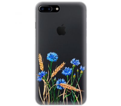 Чохол для iPhone 7 Plus / 8 Plus Mixcase квіти волошки в пшениці