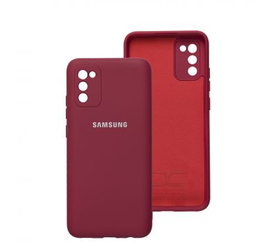 Чохол для Samsung Galaxy A02s / M02s Full camera червоний / rose red