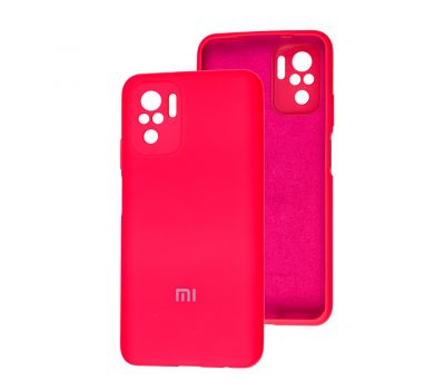 Чохол для Xiaomi Redmi Note 10 / 10s Silicone cover Full camera рожевий / barbie pink