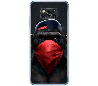 Чохол для Xiaomi Poco X3 / X3 Pro MixCase звірі мавпа гангстер