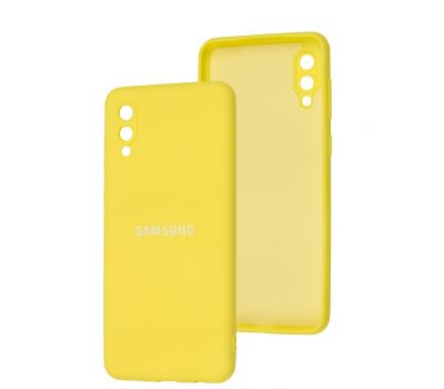 Чохол для Samsung Galaxy A02 (A022) Full camera жовтий / yellow