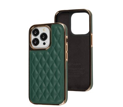 Чохол для iPhone 14 Pro Puloka leather case green