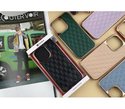 Чохол для iPhone 14 Pro Puloka leather case green 3314003