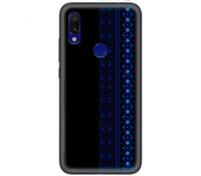 Чохол для Xiaomi Redmi 7 MixCase патріотичні синій колір вишиванки