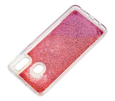 Чохол для Samsung Galaxy A20 / A30 Блискучі вода "кіт рожевий" 3314475