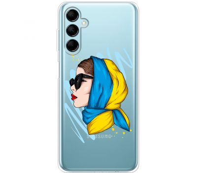 Чохол для Samsung Galaxy M14 (M146) MixCase патріотичні дівчина в жовто-синій