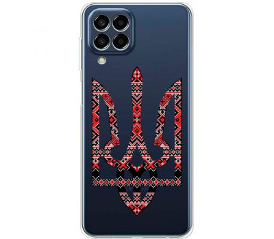 Чохол для Samsung Galaxy M33 (M336) MixCase патріотичні тризуб з червоно-чорни