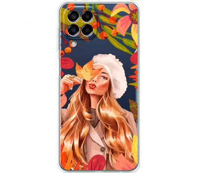 Чохол для Samsung Galaxy M33 (M336) MixCase осінь дівчина у біреті