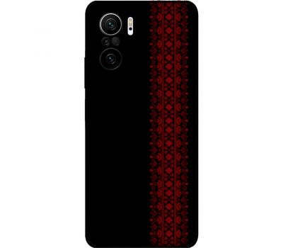 Чохол для Xiaomi Poco F3 MixCase патріотичні червоний колір вишиванки