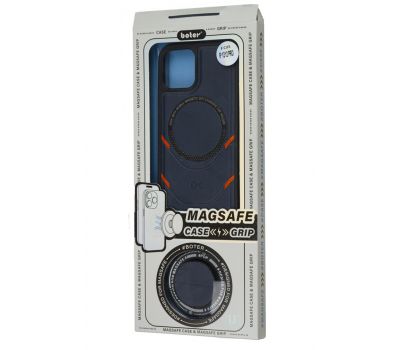 Чохол для iPhone 12/12 Pro MagSafe eco-leather + MagSafe popSocket grape 3320804