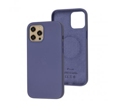 Чохол для iPhone 12 Pro Max Leather with MagSafe wisteria