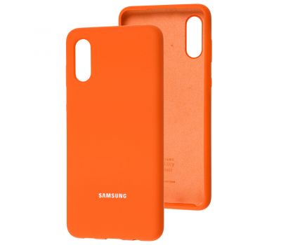 Чохол для Samsung Galaxy A02 (A022) Silicone Full помаранчевий