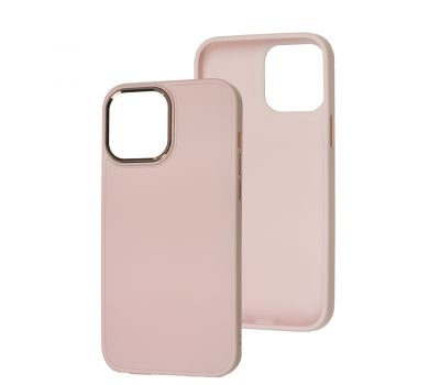 Чохол для iPhone 13 Pro Max Bonbon Metal style light pink