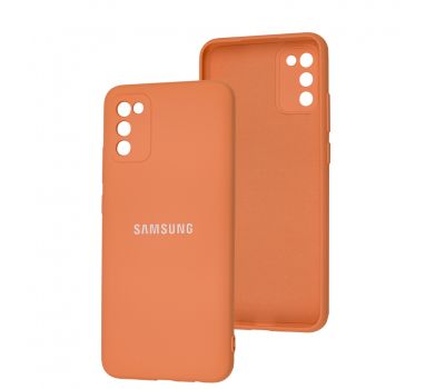 Чохол для Samsung Galaxy A02s / M02s Full camera рожевий / pink