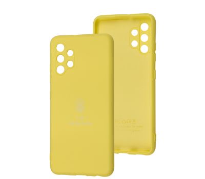 Чохол для Samsung Galaxy A32 (A325) Silicone Full Тризуб жовтий