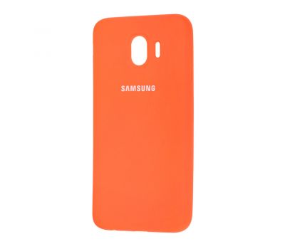 Чохол для Samsung Galaxy J4 2018 (J400) Silicone cover оранжевий