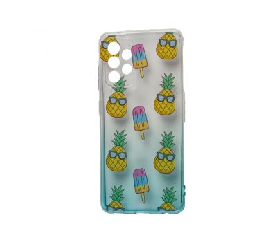 Чохол для Samsung Galaxy A52 Wave Sweet white / turquoise / pineapple 3324098