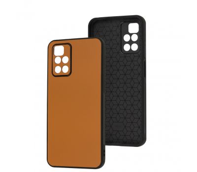 Чохол для Xiaomi Redmi 10 Classic leather case orange