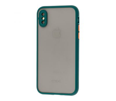 Чохол для iPhone X / Xs LikGus Totu camera protect оливковий