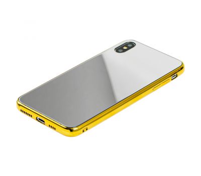 Чохол для iPhone Xs Max glass дзеркало "золотистий" 3326198