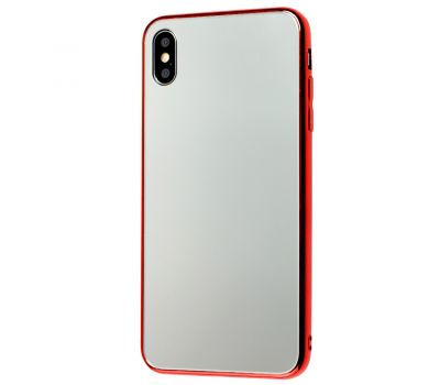 Чохол для iPhone Xs Max glass дзеркало "червоний"