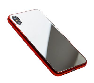 Чохол для iPhone Xs Max glass дзеркало "червоний" 3326195