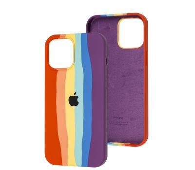 Чохол для iPhone 12 Pro Max Silicone Full rainbow pride