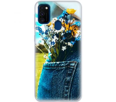 Чохол для Samsung Galaxy M21 / M30s MixCase патріотичні квіти України