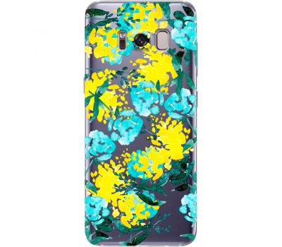 Чохол для Samsung Galaxy S8+ (G955) MixCase патріотичні жовто-блакитні квіти