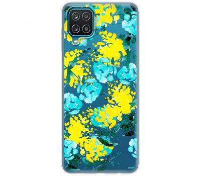 Чохол для Samsung Galaxy A12 / M12 MixCase патріотичні жовто-блакитні квіти