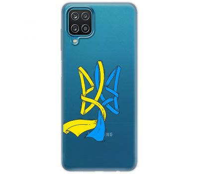 Чохол для Samsung Galaxy A12 / M12 MixCase патріотичні синє-жовтий Тризуб