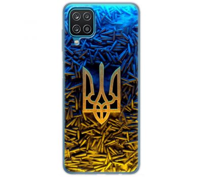 Чохол для Samsung Galaxy A12 / M12 MixCase патріотичні Тризум серед куль