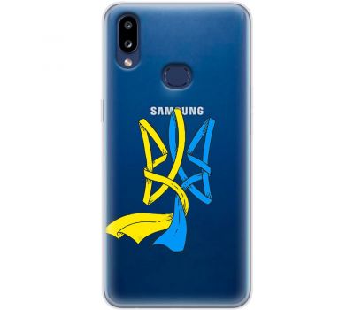 Чохол для Samsung Galaxy A10s (A107) MixCase патріотичні синє-жовтий Тризуб