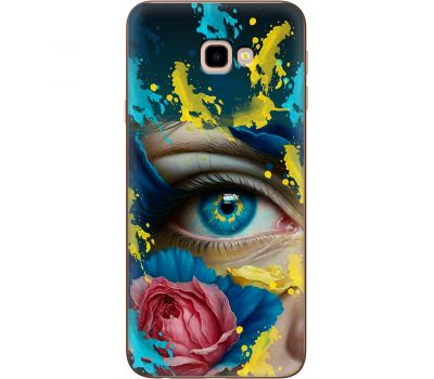 Чохол для Samsung Galaxy J4+ 2018 (J415) MixCase патріотичні Синє жіноче око