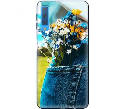 Чохол для Samsung Galaxy A7 2018 (A750) MixCase патріотичні квіти України