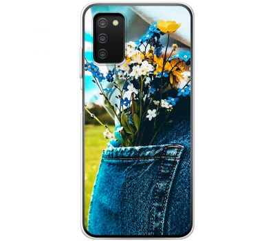 Чохол для Samsung Galaxy A03s (A037) MixCase патріотичні квіти України