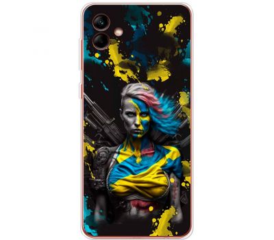 Чохол для Samsung Galaxy A04 (A045) MixCase патріотичні Нездоланна Українка