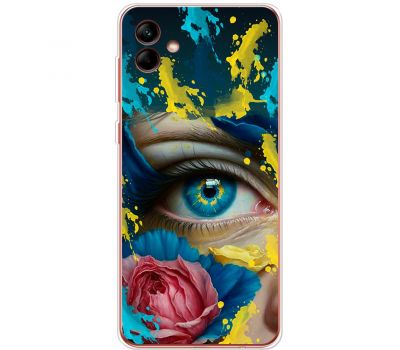 Чохол для Samsung Galaxy A04 (A045) MixCase патріотичні Синє жіноче око