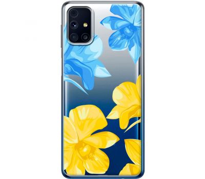 Чохол для Samsung Galaxy M31s (M317) MixCase патріотичні синьо-жовті квіти