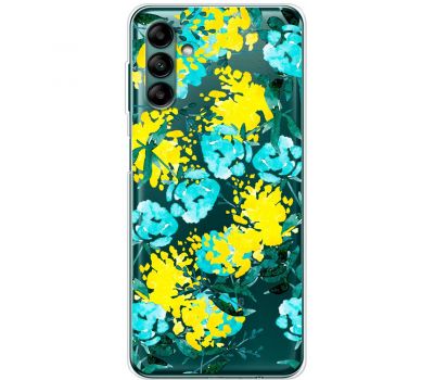Чохол для Samsung Galaxy A04S (A047) MixCase патріотичні жовто-блакитні квіти