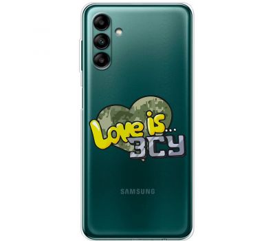 Чохол для Samsung Galaxy A04S (A047) MixCase патріотичні Love is ЗСУ