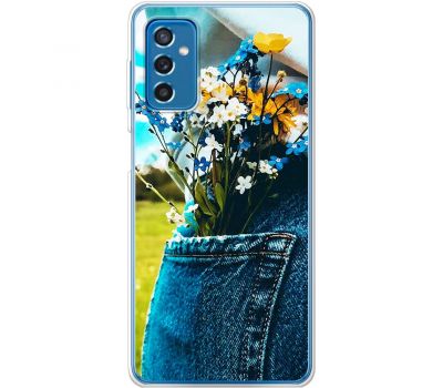 Чохол для Samsung Galaxy M52 (M526) MixCase патріотичні квіти України