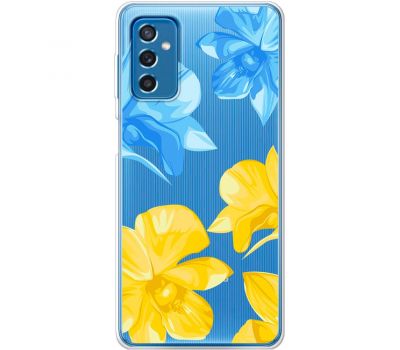 Чохол для Samsung Galaxy M52 (M526) MixCase патріотичні синьо-жовті квіти