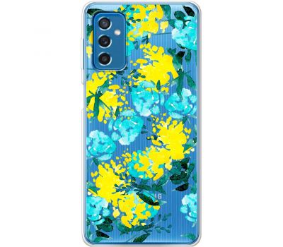 Чохол для Samsung Galaxy M52 (M526) MixCase патріотичні жовто-блакитні квіти
