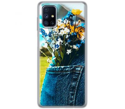 Чохол для Samsung Galaxy M51 (M515) MixCase патріотичні квіти України
