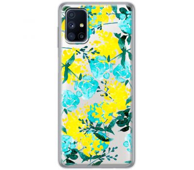 Чохол для Samsung Galaxy M51 (M515) MixCase патріотичні жовто-блакитні квіти